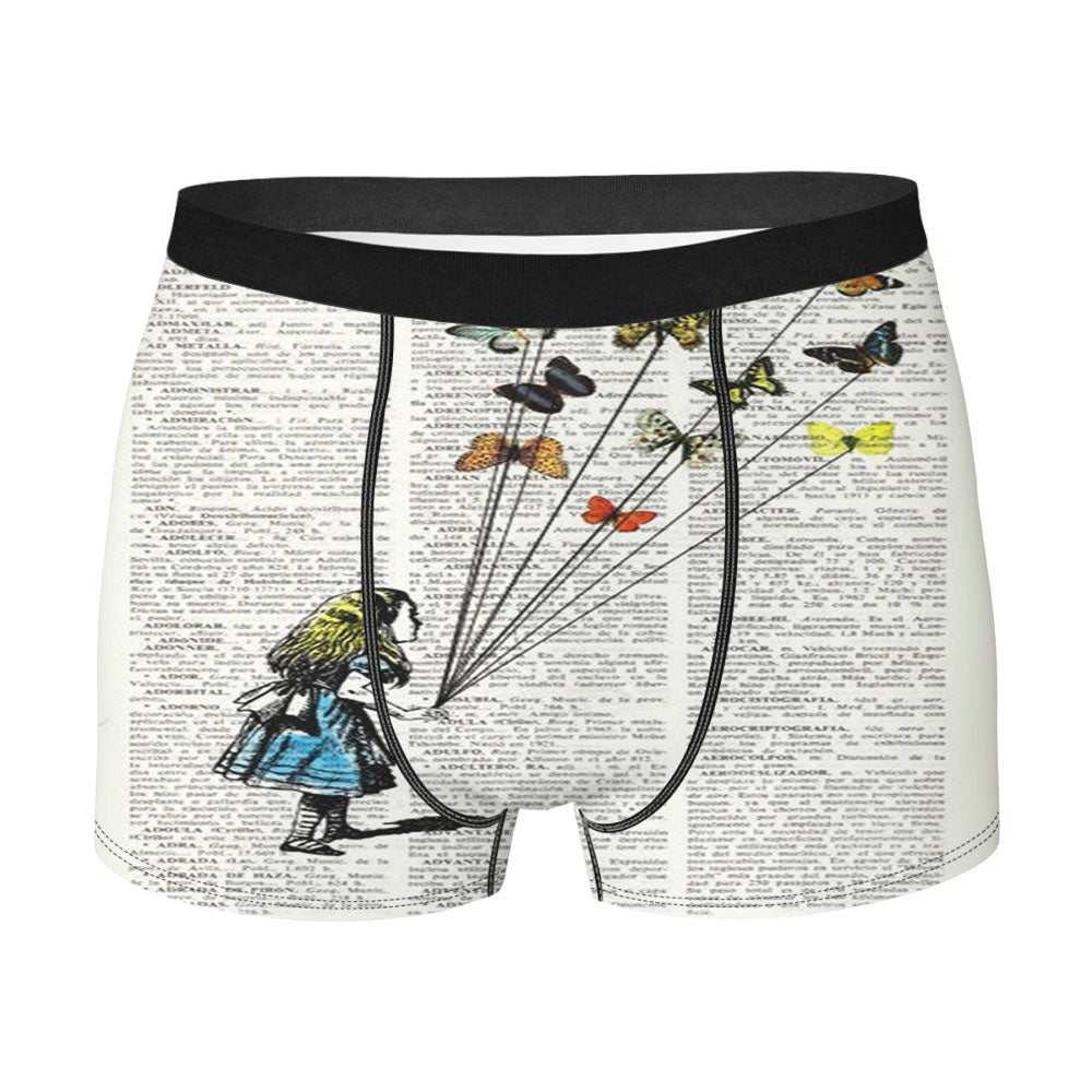 Alice In Wonderland Madhatter Chershire Cat Men'S Boxer Briefs