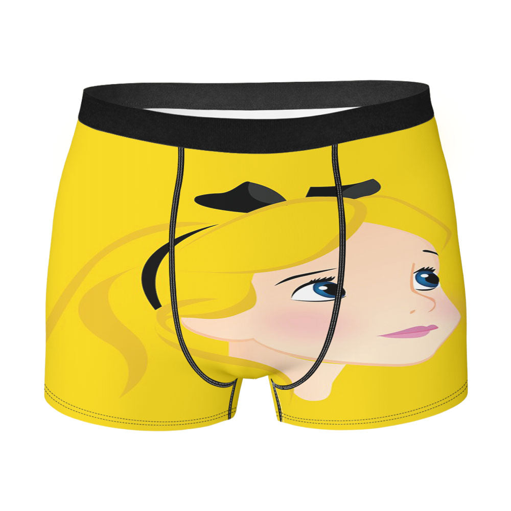 Alice In Wonderland Princes Silhouette Men'S Boxer Briefs