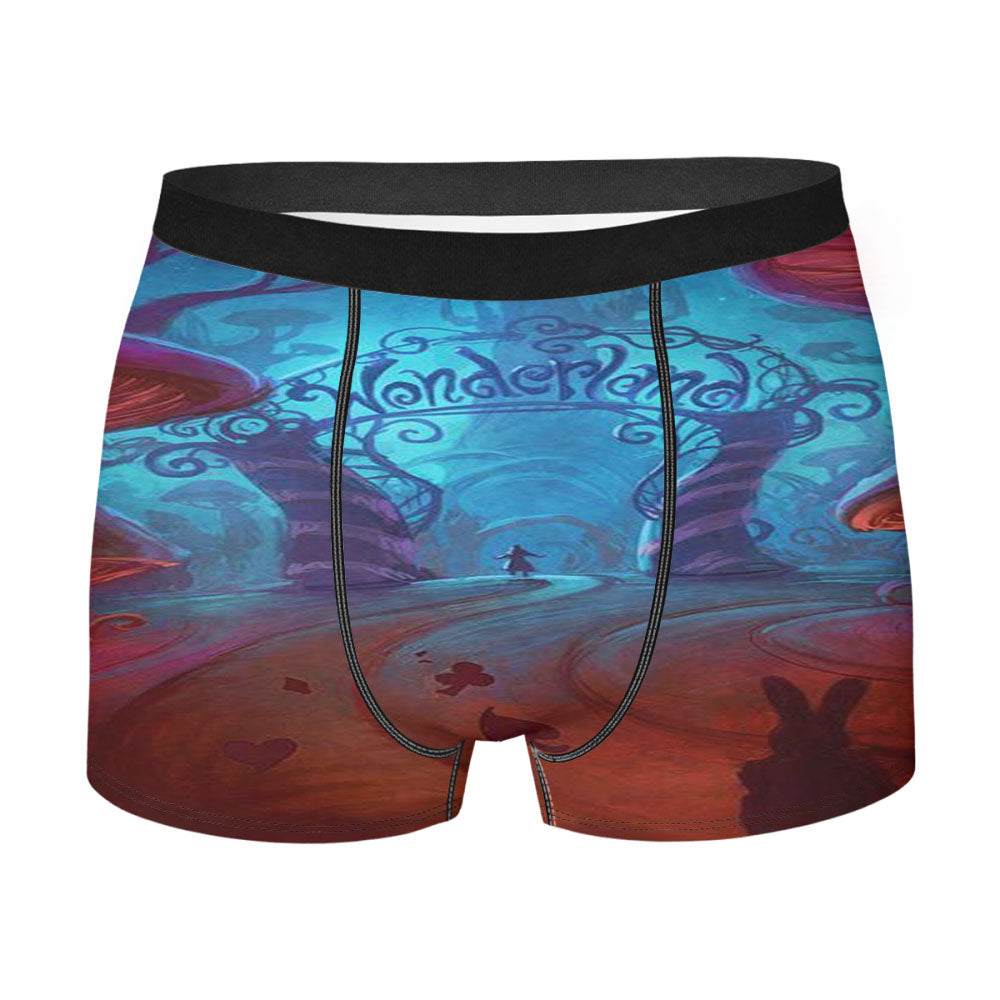 Alice Wonderland Disney Men'S Boxer Briefs