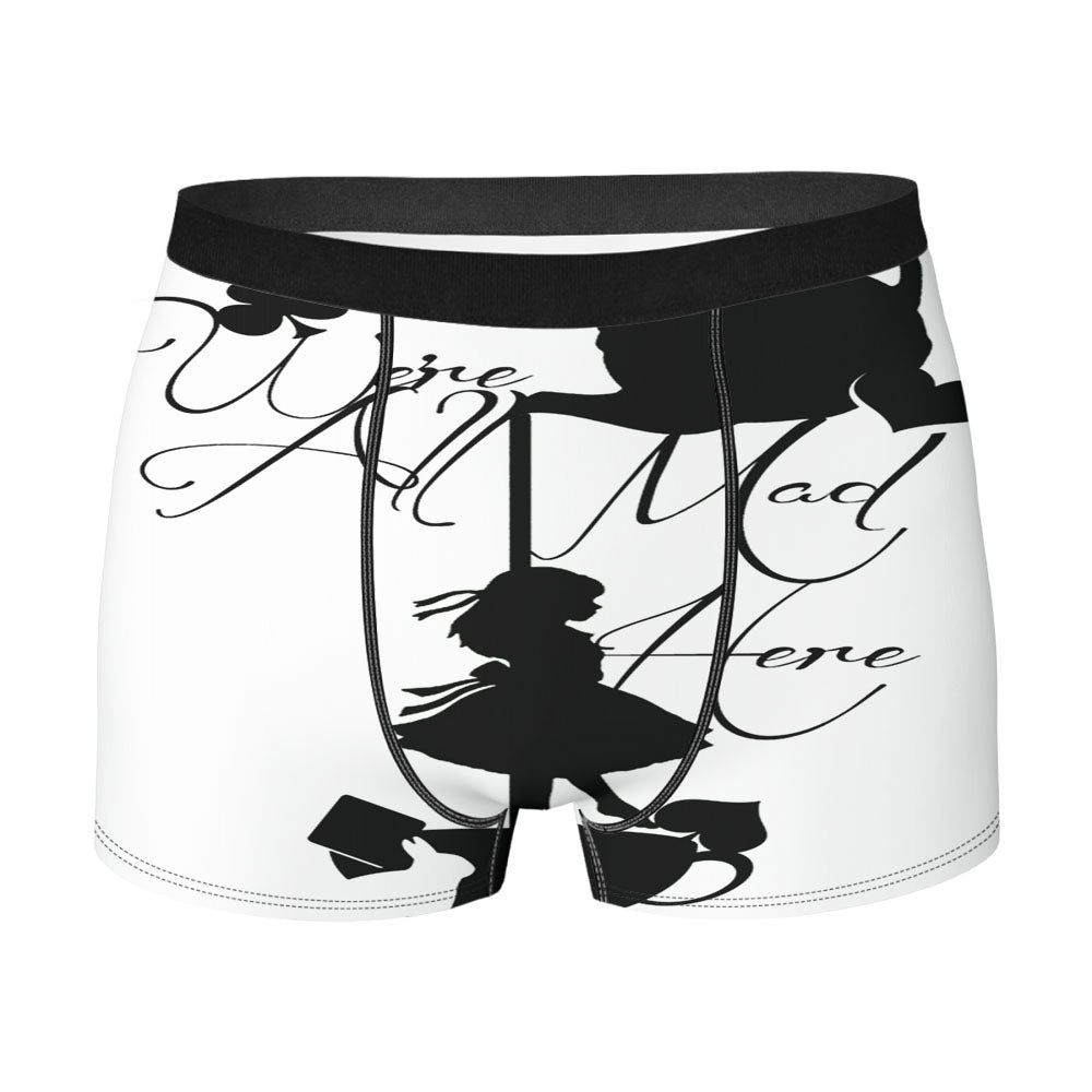 Alices Adventures In Wonderland Vector Siluet Men'S Boxer Briefs