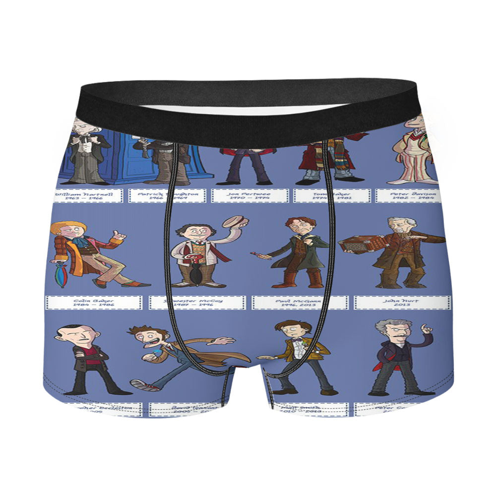All Character Adventure Time In Tardis Dr Who Men'S Boxer Briefs