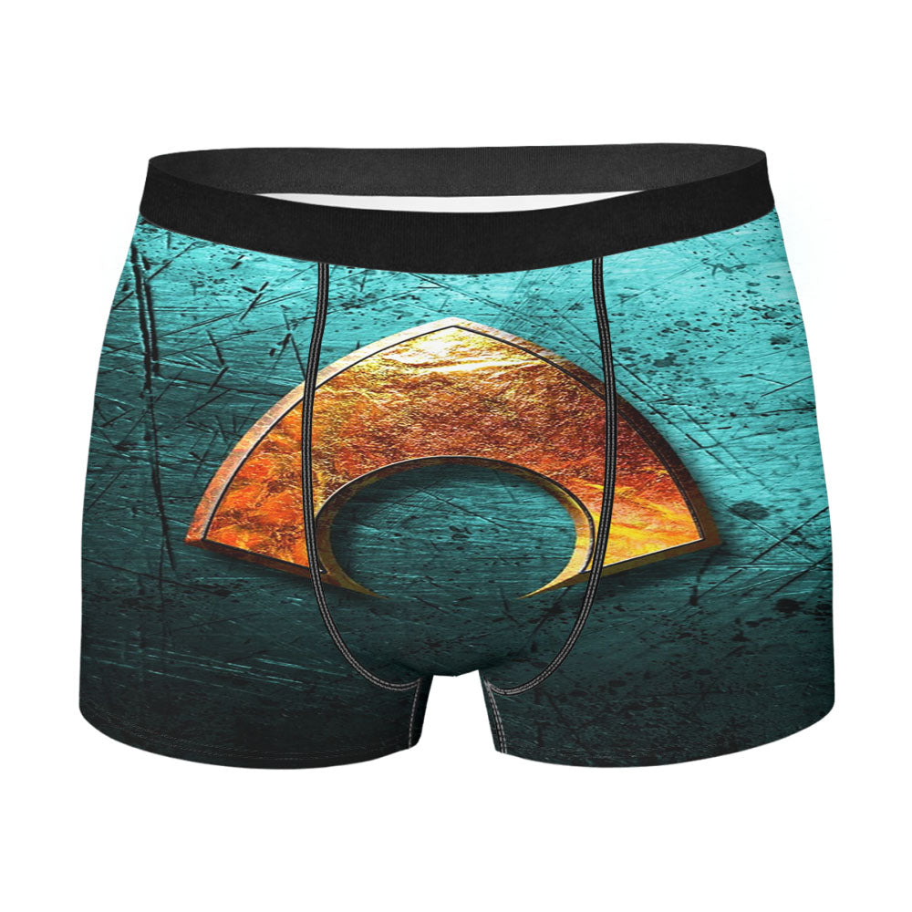 Aquaman Logo Comic Dc Men'S Boxer Briefs