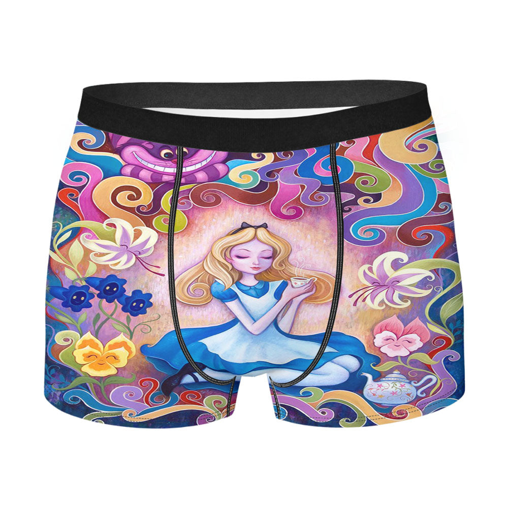 Art Alice In The Wonderland Men'S Boxer Briefs