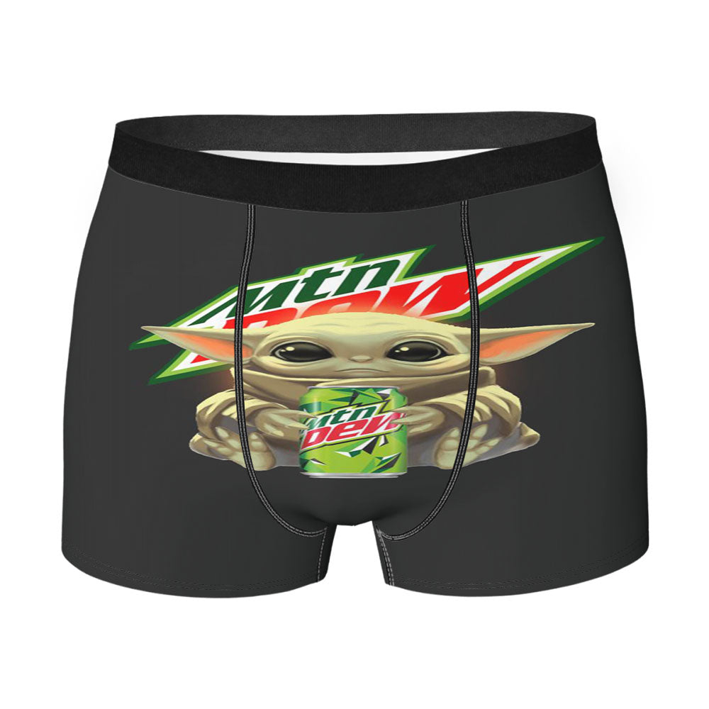 Baby Yoda Hug Mtn Mountain Dew Men'S Boxer Briefs