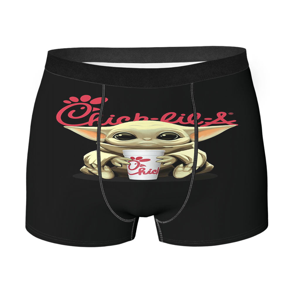 Baby Yoda Love Hug Chick Fil A Drink Men'S Boxer Briefs