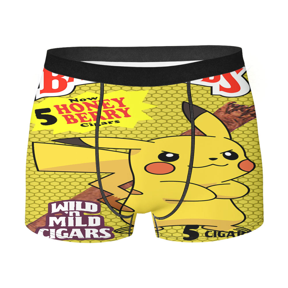 Backwoods Pikachu Blunt Wraps Men'S Boxer Briefs