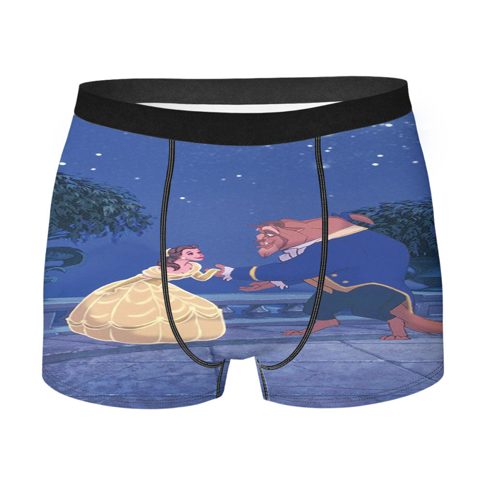 Beauty And The Beast Disney Men'S Boxer Briefs