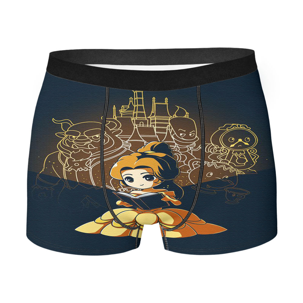 Beauty And The Beast Disney Silhouette Men'S Boxer Briefs