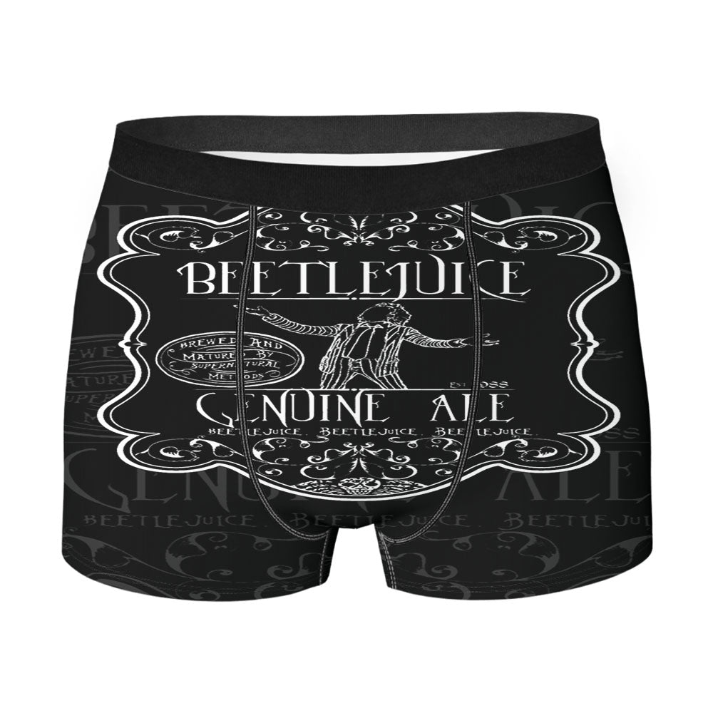 Beetlejuice Genuine Ale Black Men'S Boxer Briefs