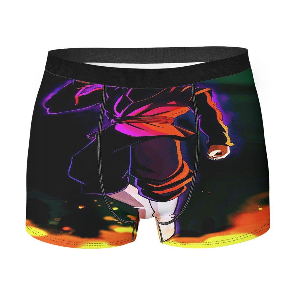 Black Goku Desenho Men'S Boxer Briefs