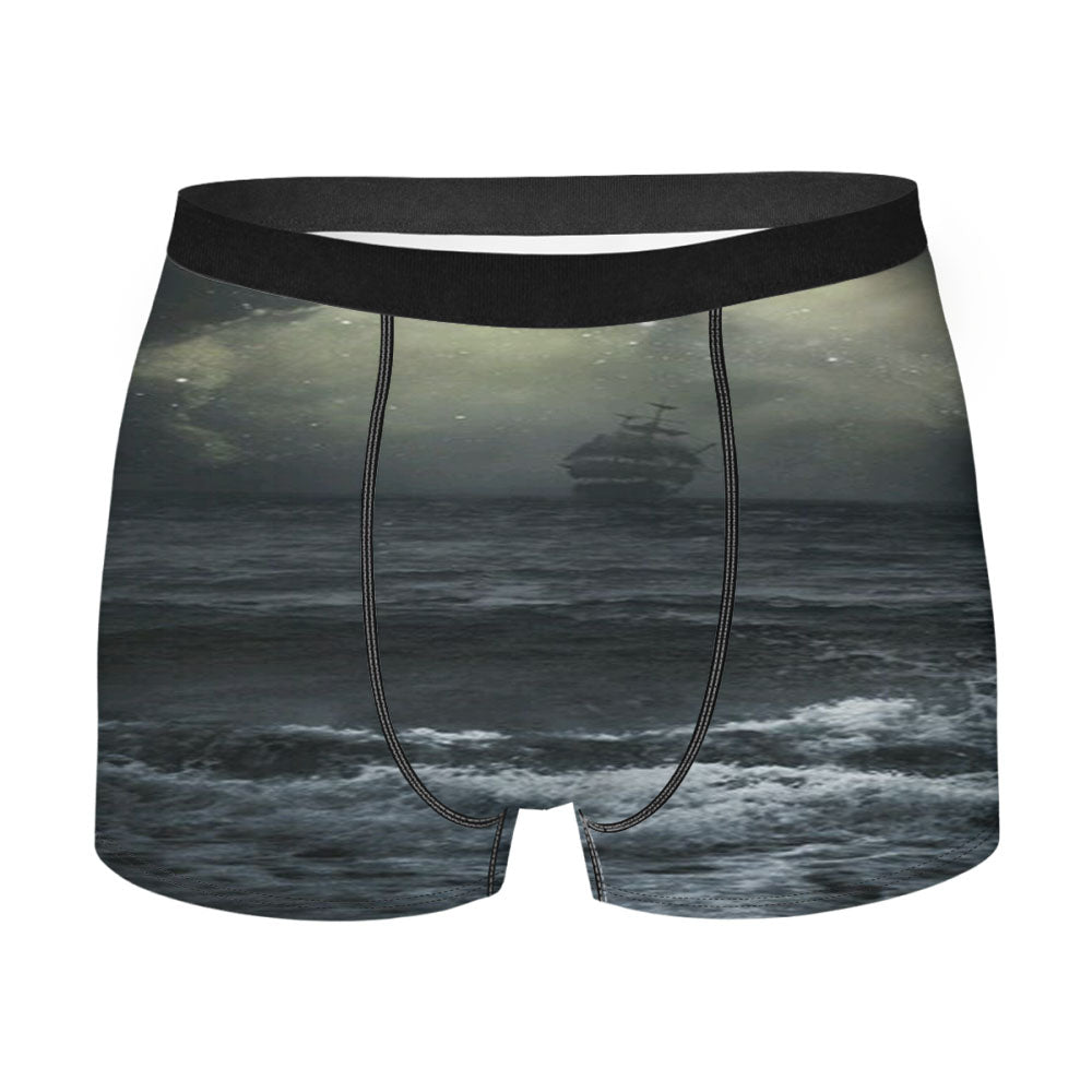Black Pearl Disney Men'S Boxer Briefs
