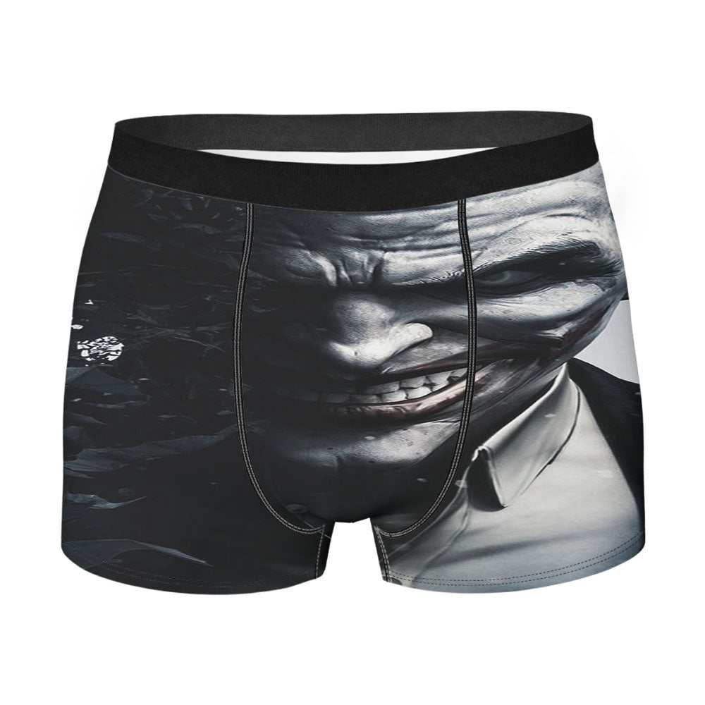 Black White Joker Men'S Boxer Briefs