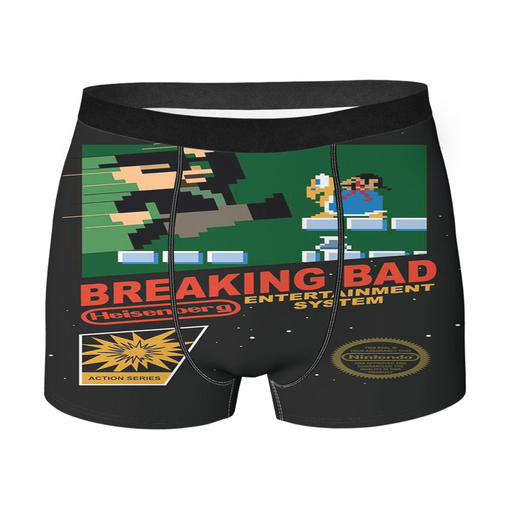 Breaking Bad Nintendo Mariobross Men'S Boxer Briefs