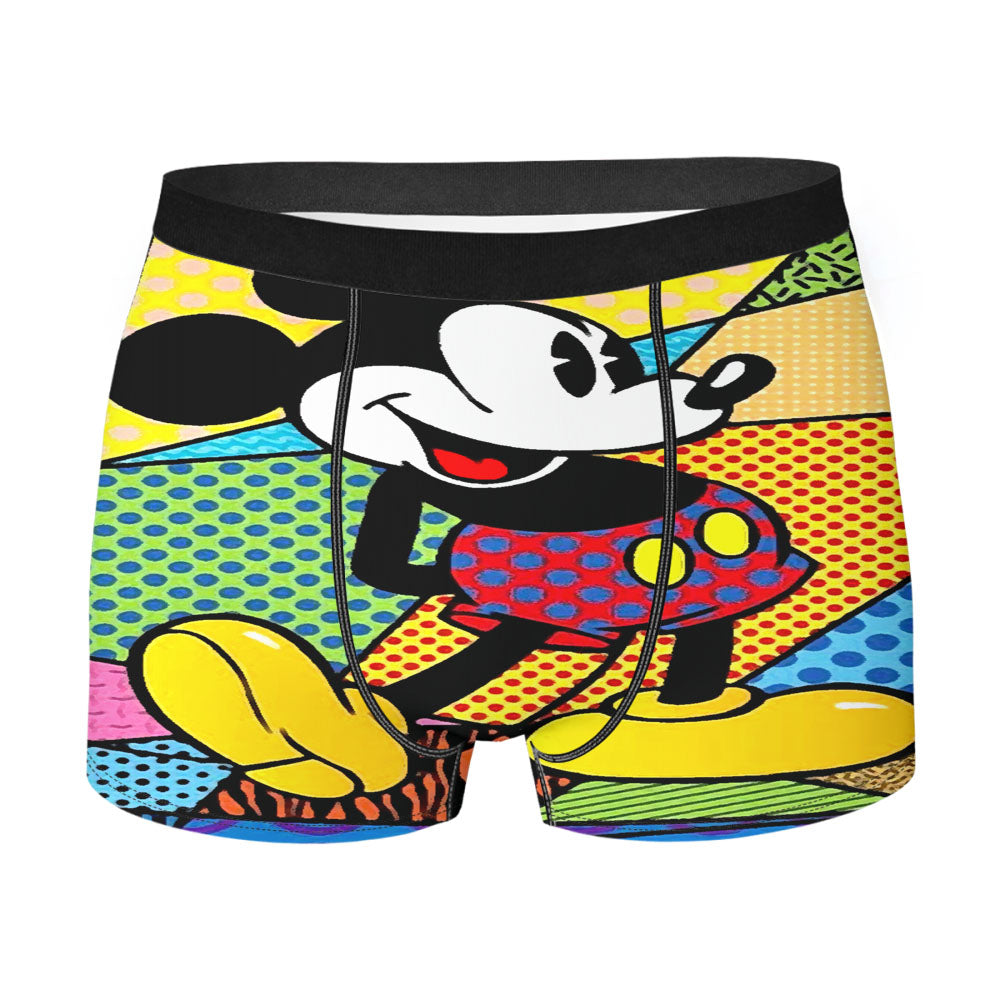 Britto Art Mickey Mouse Men'S Boxer Briefs