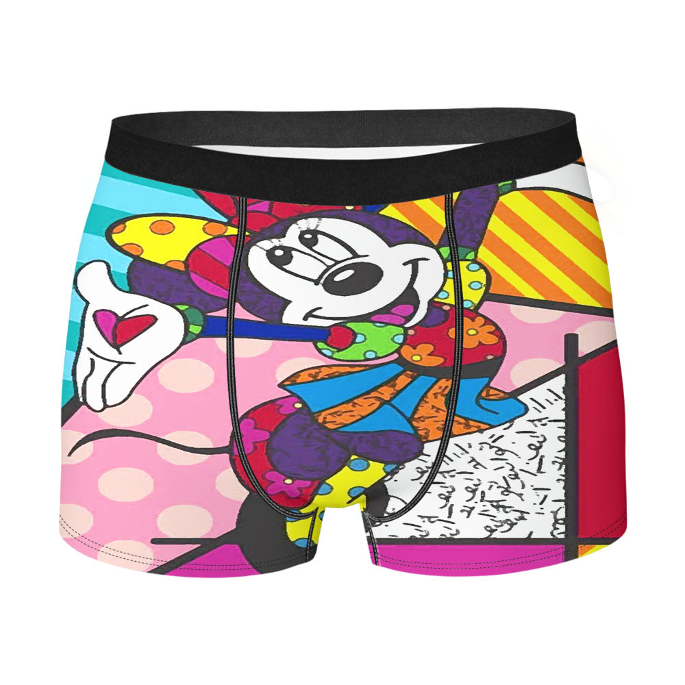 Britto Art Minnie Mouse Men'S Boxer Briefs