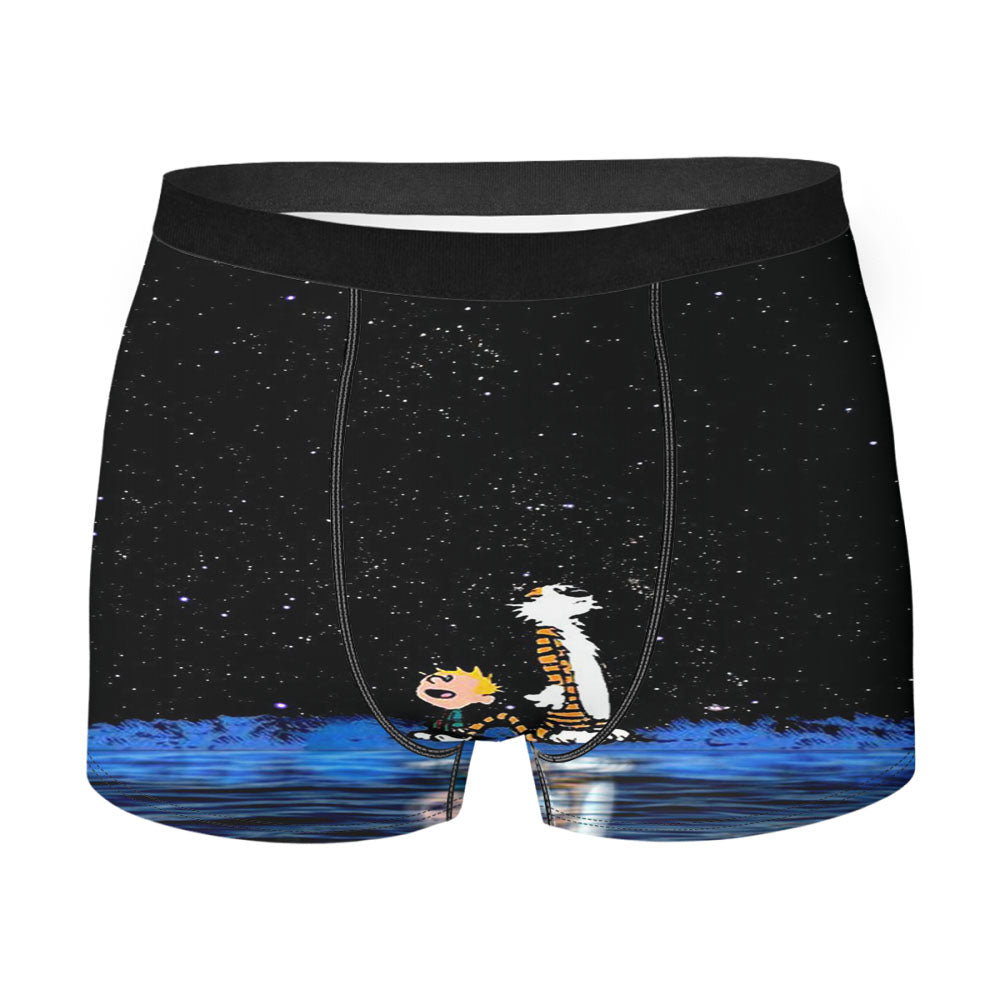 Calvin And Hobbes Men'S Boxer Briefs