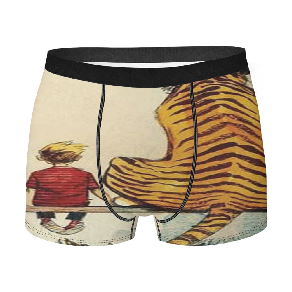 Calvin And Hobbes Realistic Men'S Boxer Briefs