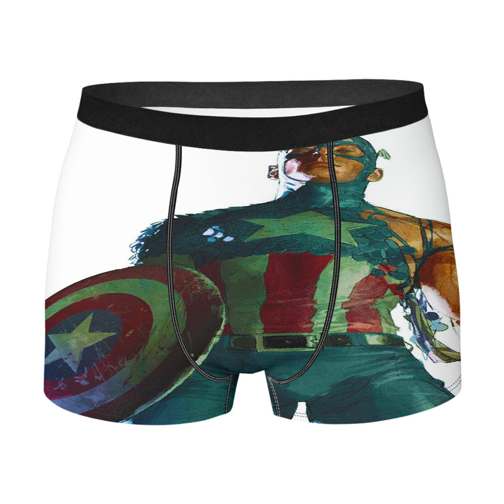 Captain America Comic Men'S Boxer Briefs