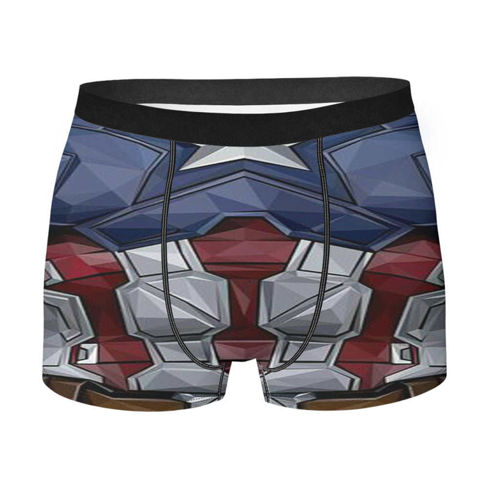 Captain America Comic Costume Men'S Boxer Briefs