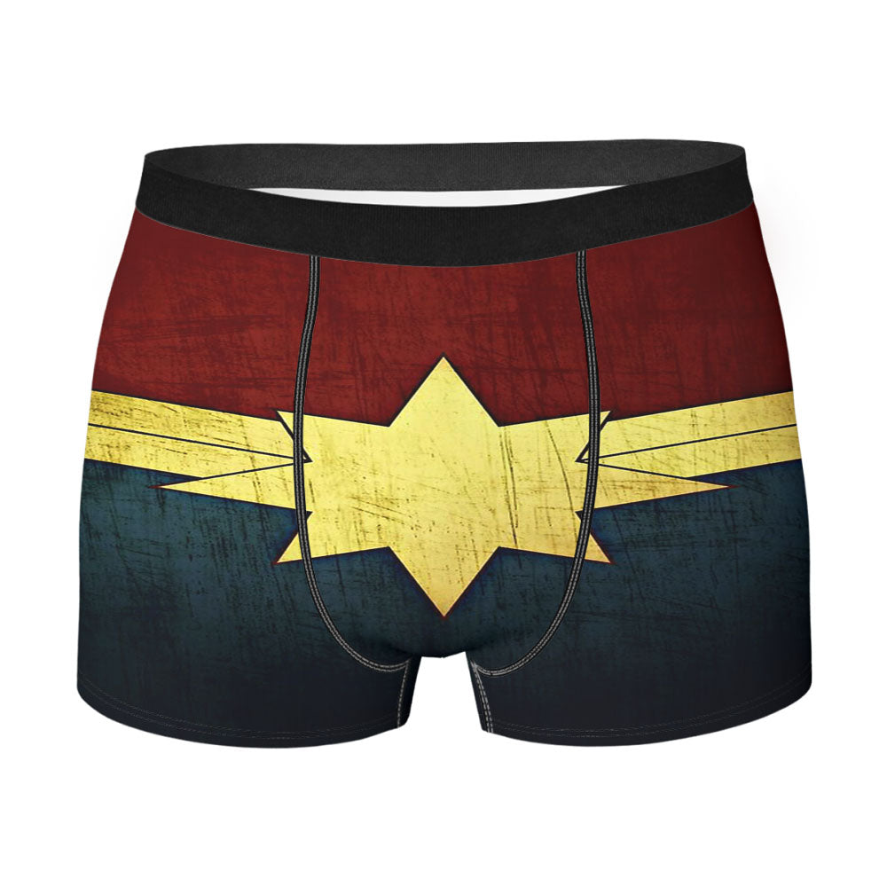 Captain Marvel Comics Logo Men'S Boxer Briefs