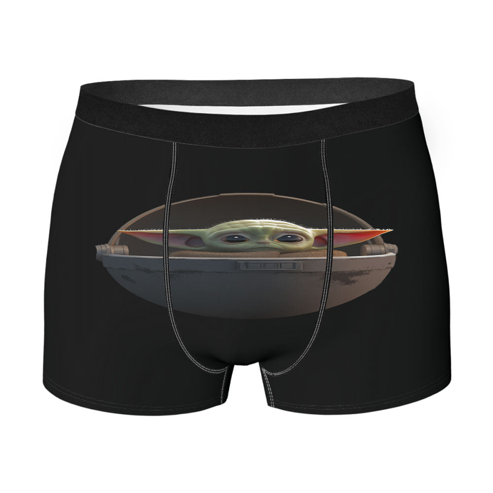 Circle Baby Yoda Wallpaper Men'S Boxer Briefs