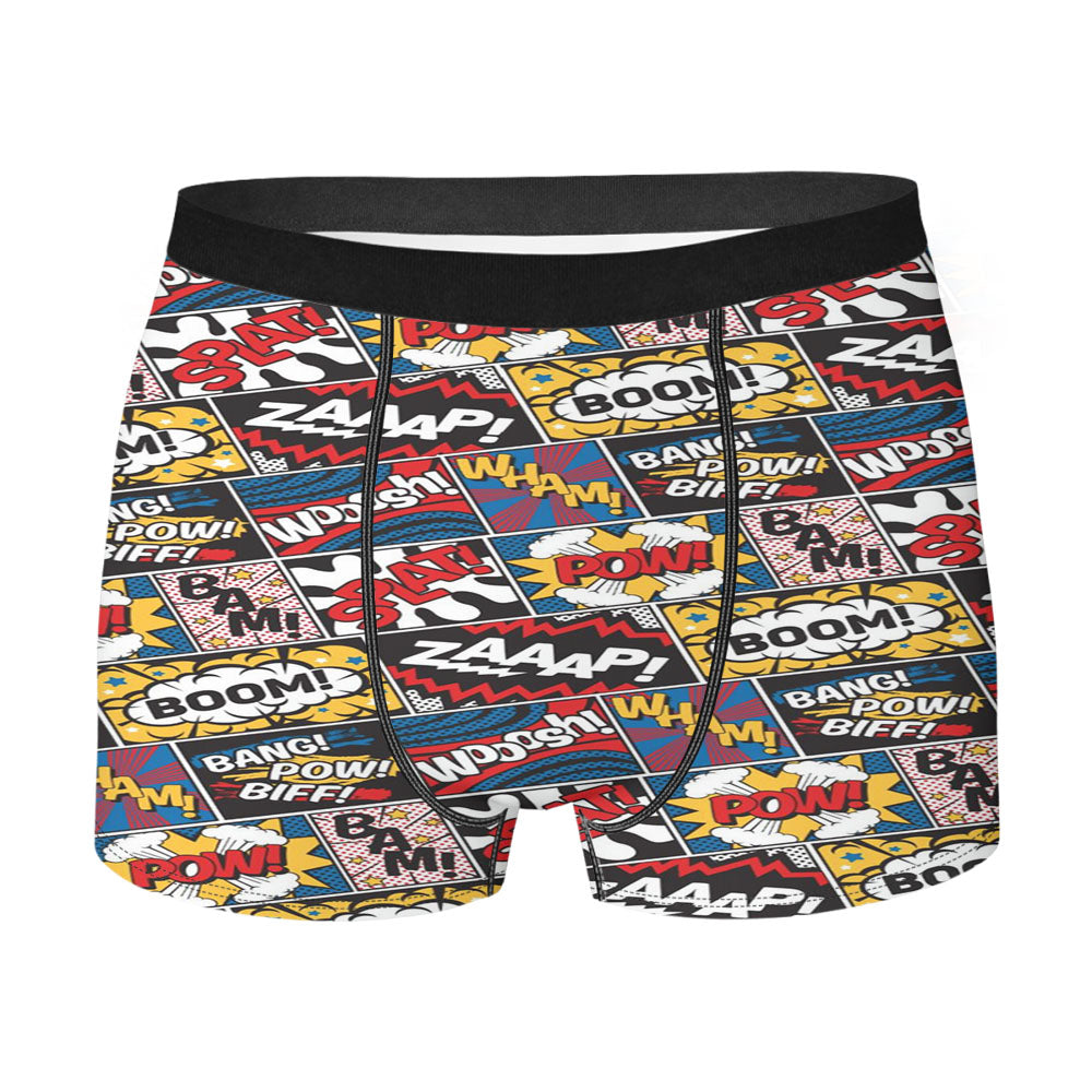 Comic Text Effect Men'S Boxer Briefs