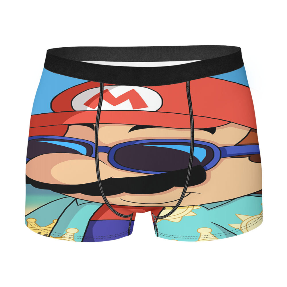 Cool Mario Bros Sea Tropical Men'S Boxer Briefs
