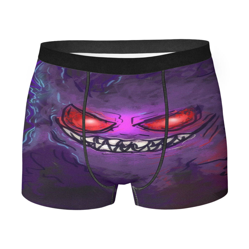Creepy Face Gengar Pokemon Men'S Boxer Briefs
