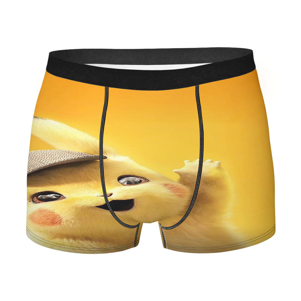 Cute Detective Pikachu Men'S Boxer Briefs