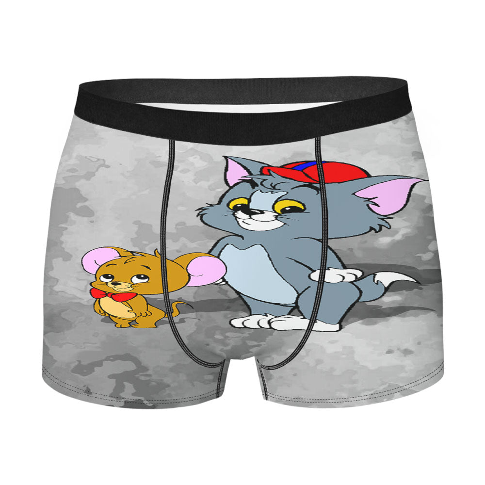 Cute Little Tom And Jerry Kids Men'S Boxer Briefs