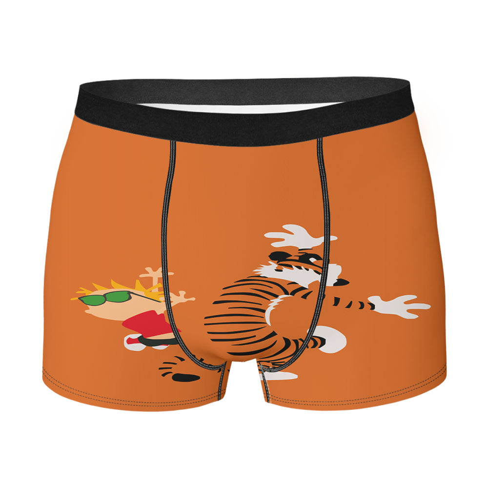 Dance Silhouette Calvin And Hobbes Men'S Boxer Briefs
