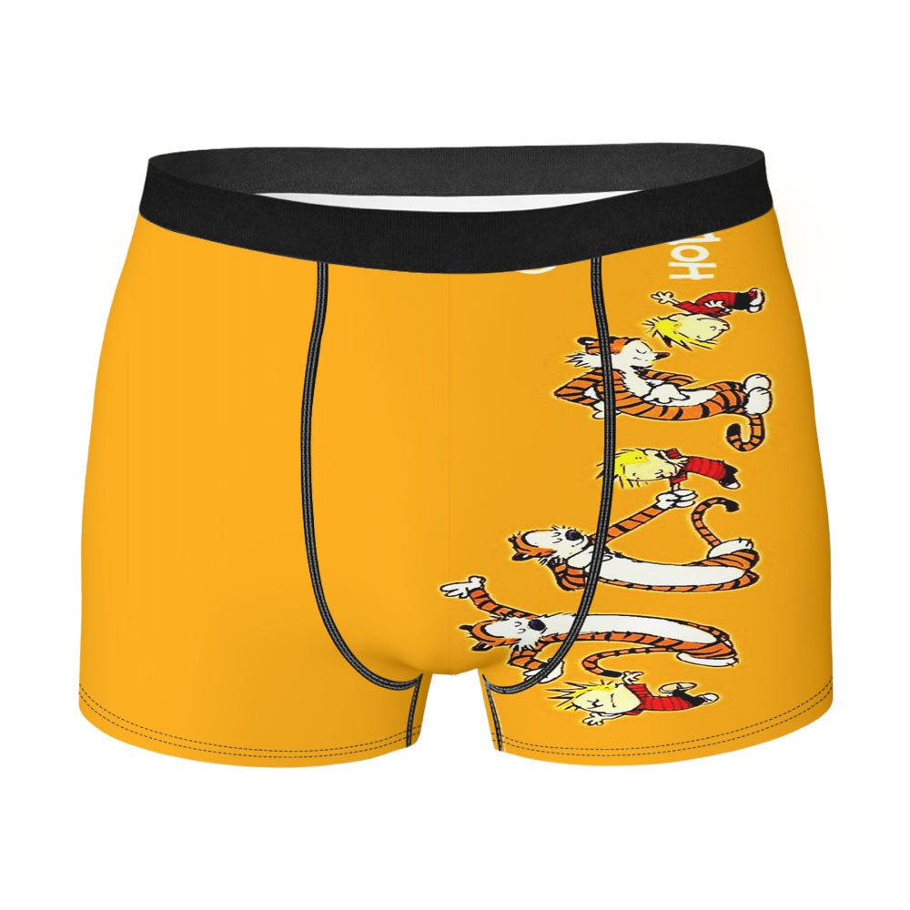 Dancing Calvin And Hobbes Men'S Boxer Briefs