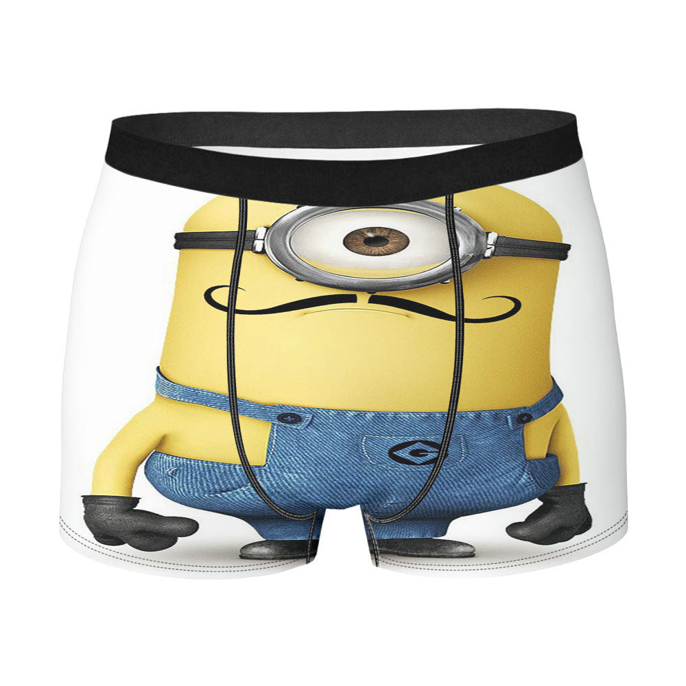 Despicable Me Minion With Cute Mustache 02 Men'S Boxer Briefs