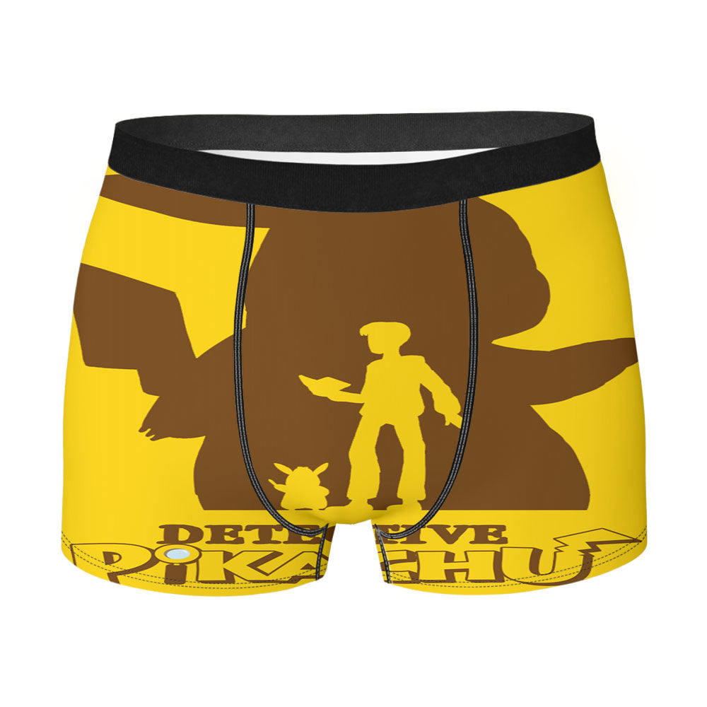 Detevtive Pikachu Wallpaper Men'S Boxer Briefs