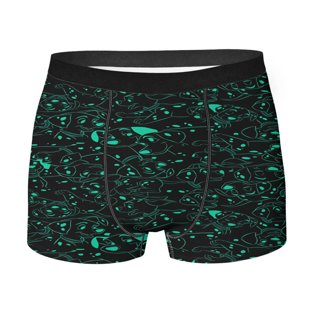 Disney 101 Dalmatians Family Pattern Black Tosca Men'S Boxer Briefs