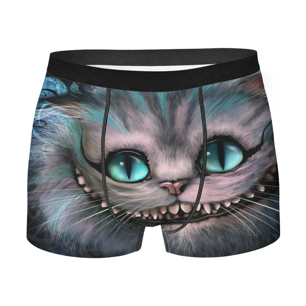 Disney Alice In Wonderland Cheshire Cat Smile Men'S Boxer Briefs