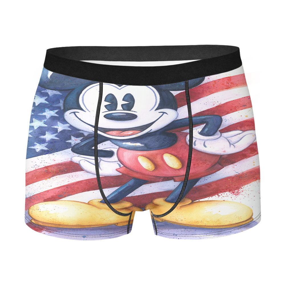 Disney Art 4Th Of July Memorial Day Men'S Boxer Briefs