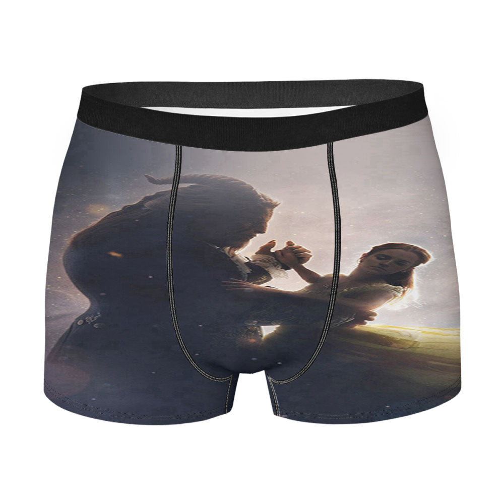 Disney Beauty Beast Illustration Art Men'S Boxer Briefs