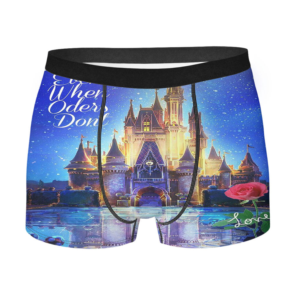 Disney Believe Even When Oders Dont Men'S Boxer Briefs