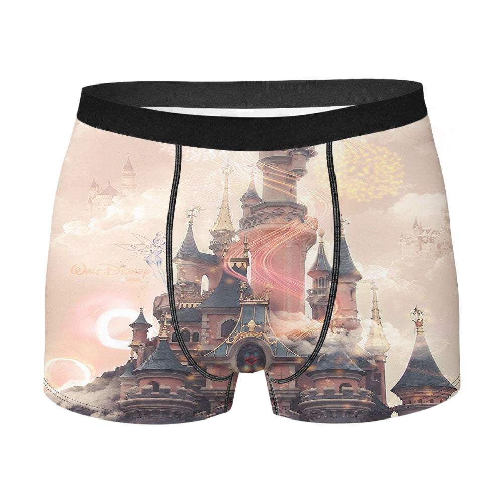 Disney Castle Pink Men'S Boxer Briefs