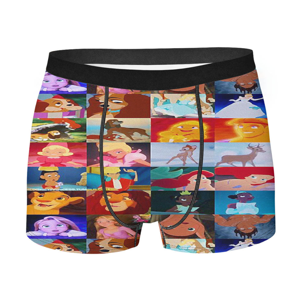 Disney Characters Young And Old Men'S Boxer Briefs