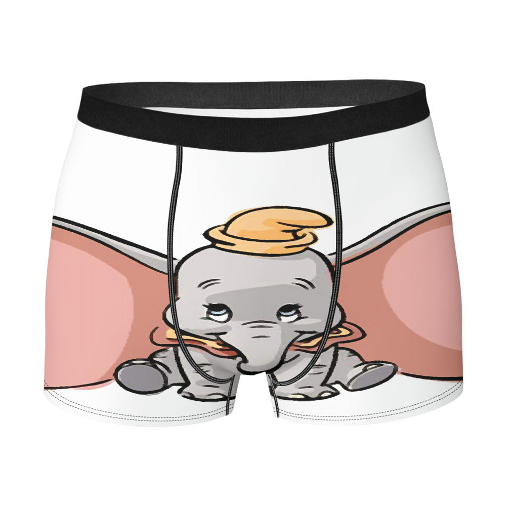 Disney Classic Dumbo Cute Baby Elephant Men'S Boxer Briefs