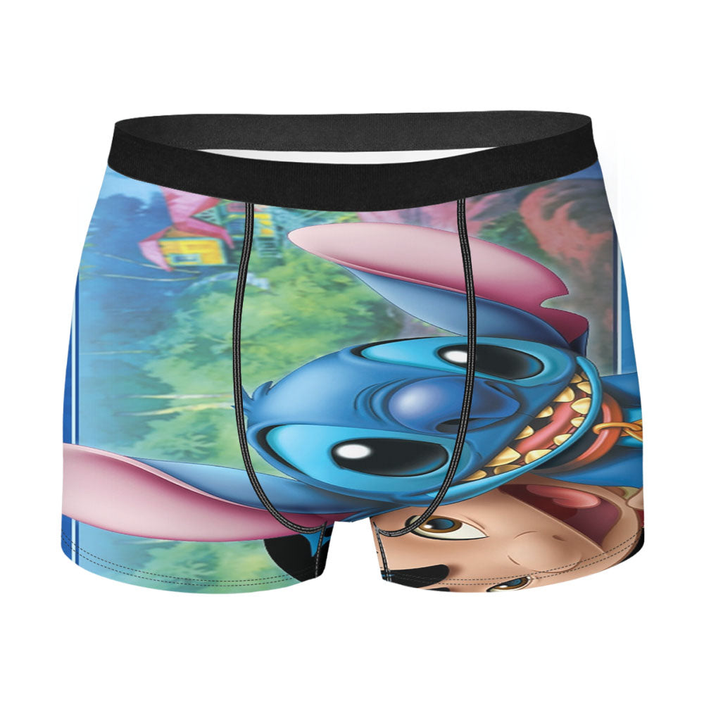 Disney Lilo Stitch Men'S Boxer Briefs