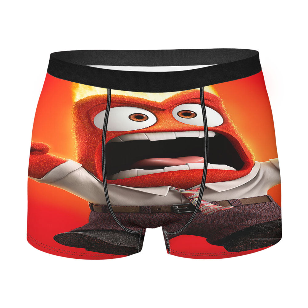 Disney Movie Inside Out Anger Men'S Boxer Briefs