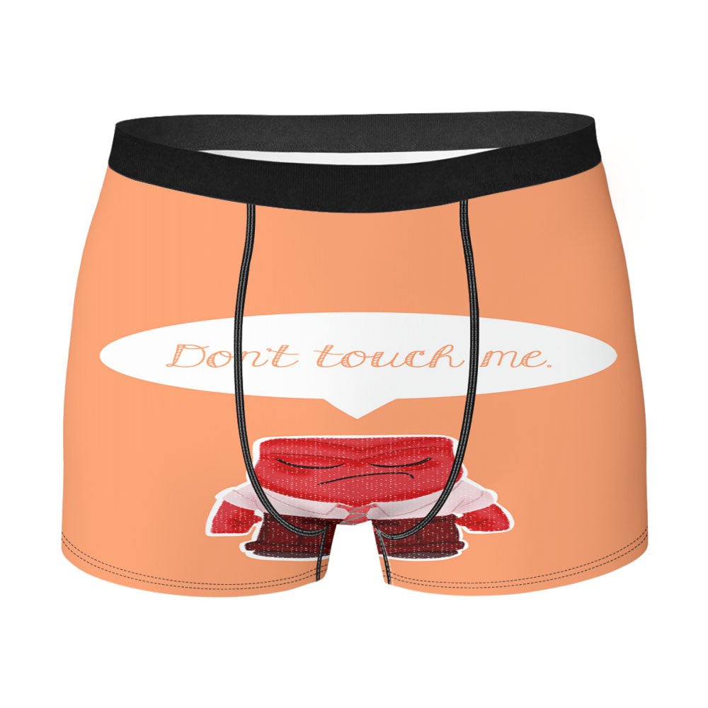 Disney Movie Inside Out Anger Dont Touch Me Men'S Boxer Briefs