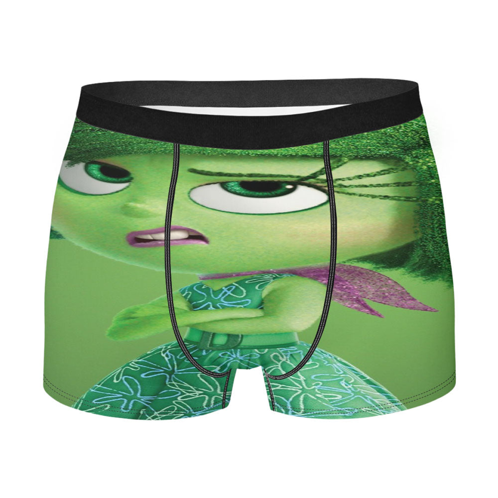 Disney Movie Inside Out Disgust Green Men'S Boxer Briefs