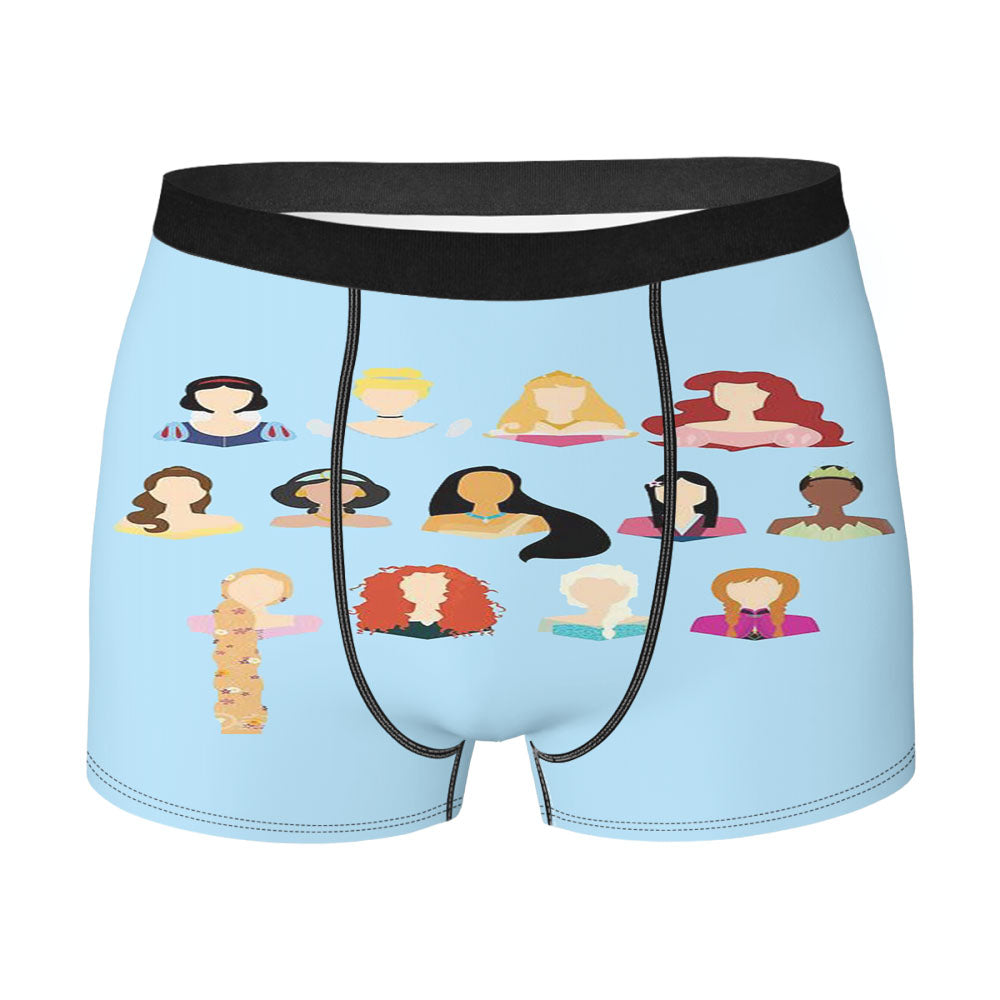 Disney Princess Art Men'S Boxer Briefs
