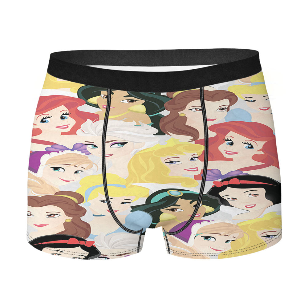 Disney Princess Cartoon Men'S Boxer Briefs