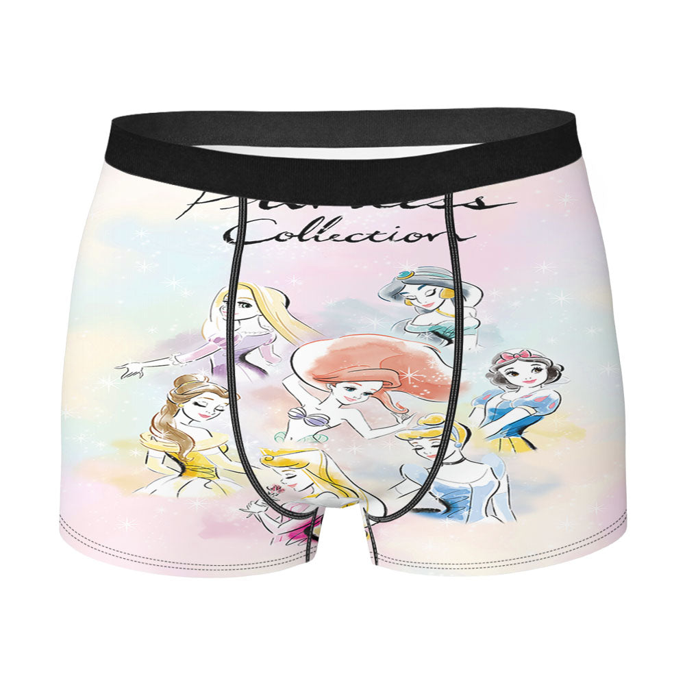 Disney Princess Collection Disney Watrcolor Men'S Boxer Briefs