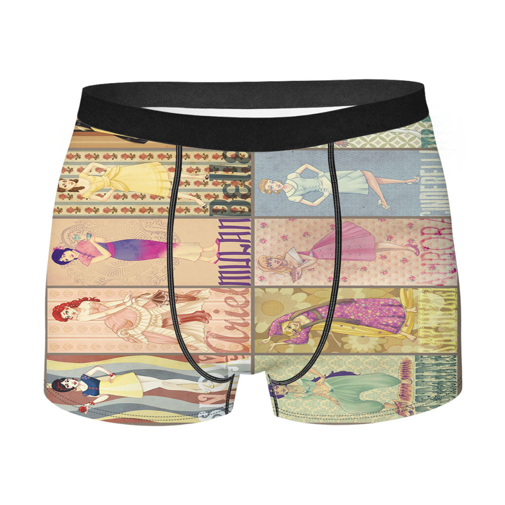 Disney Princess Poster Men'S Boxer Briefs